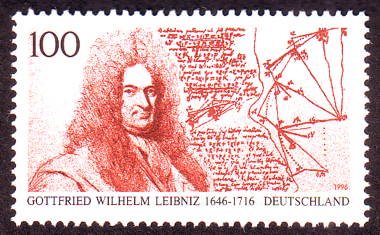 Leibniz-Marke mit Manuskript